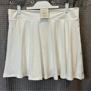 NWT Fabletics 2X Flounce Skirt in Bright White